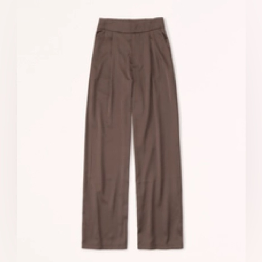 Satin Wide-Leg Pants